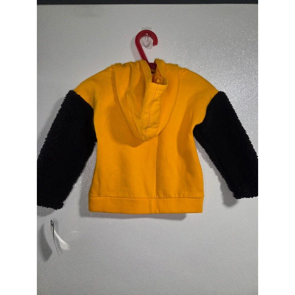 Boston Bruins NHL Hoodie Plush Sleeves Yellow & Black 4 Toddler NWT